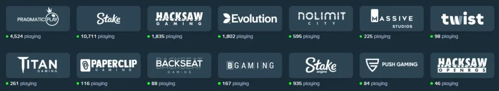 Play on Stake with Providers