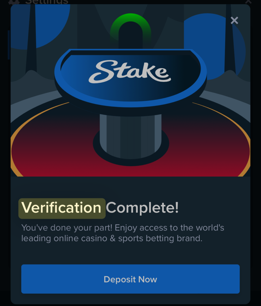 Verification for Stake Login